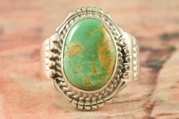 Genuine Manassa Turquoise Sterling Silver Ring
